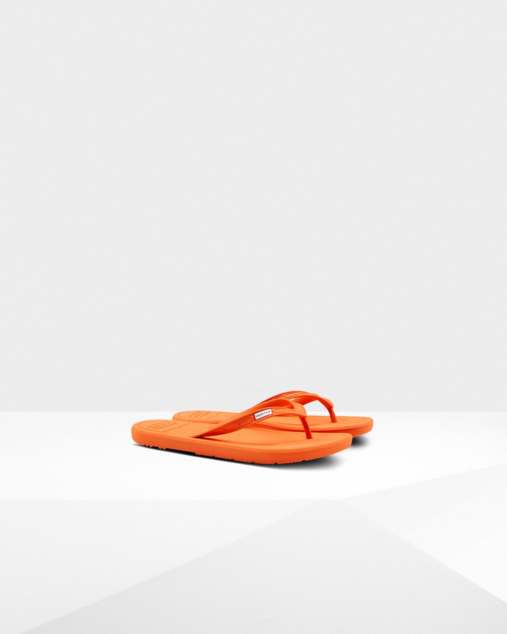 Hunter Original Flip Flops - Shop Online Womens Orange - VNUYOE830